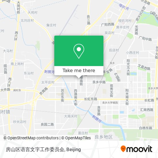 房山区语言文字工作委员会 map