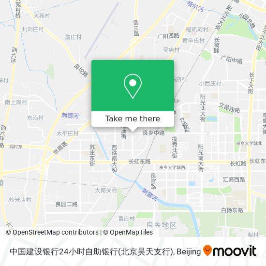 中国建设银行24小时自助银行(北京昊天支行) map