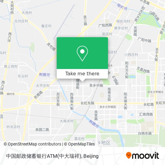 中国邮政储蓄银行ATM(中大瑞祥) map