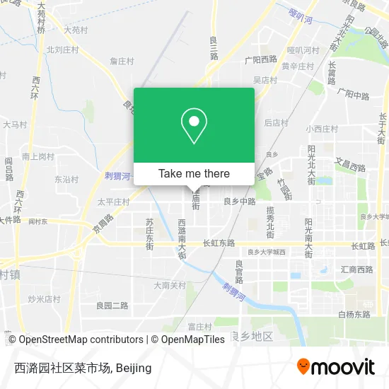 西潞园社区菜市场 map