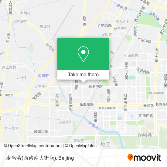 麦当劳(西路南大街店) map