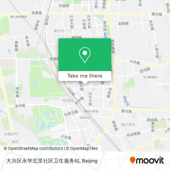 大兴区永华北里社区卫生服务站 map