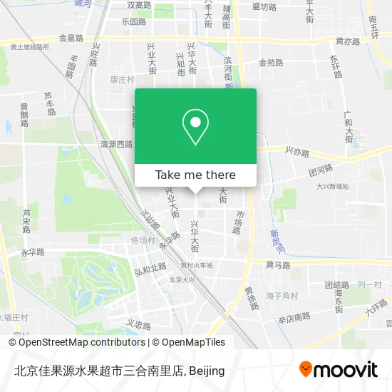 北京佳果源水果超市三合南里店 map