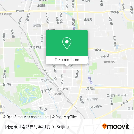 阳光乐府南站自行车租赁点 map
