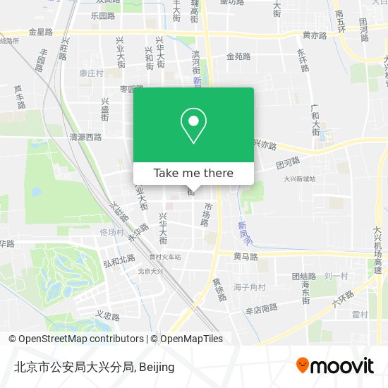 北京市公安局大兴分局 map