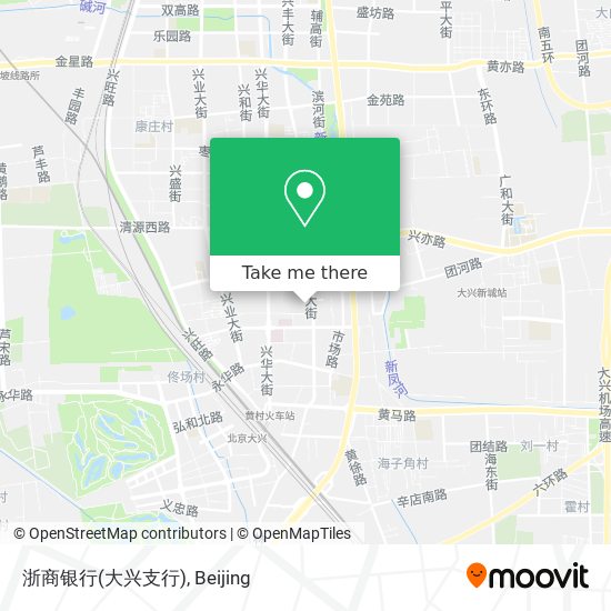 浙商银行(大兴支行) map
