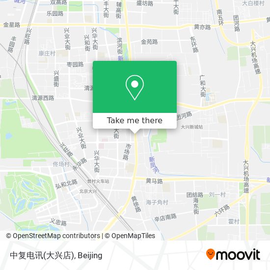 中复电讯(大兴店) map