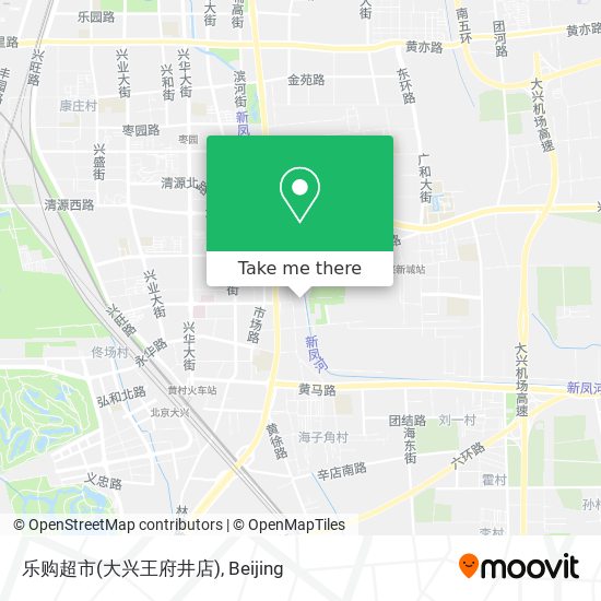 乐购超市(大兴王府井店) map