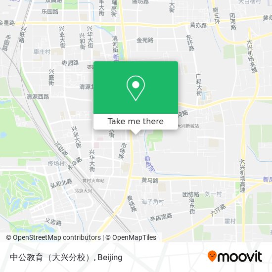 中公教育（大兴分校） map