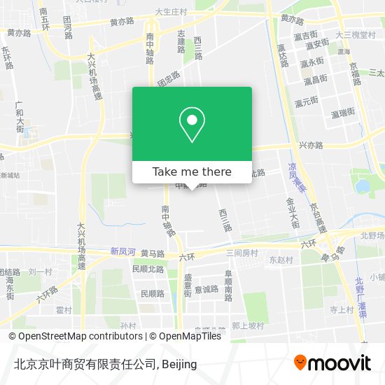 北京京叶商贸有限责任公司 map