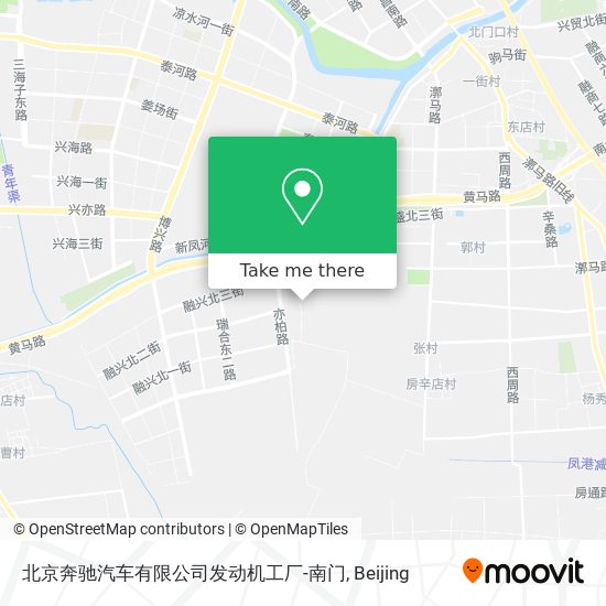 北京奔驰汽车有限公司发动机工厂-南门 map