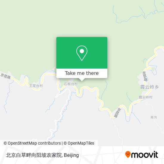 北京白草畔向阳坡农家院 map