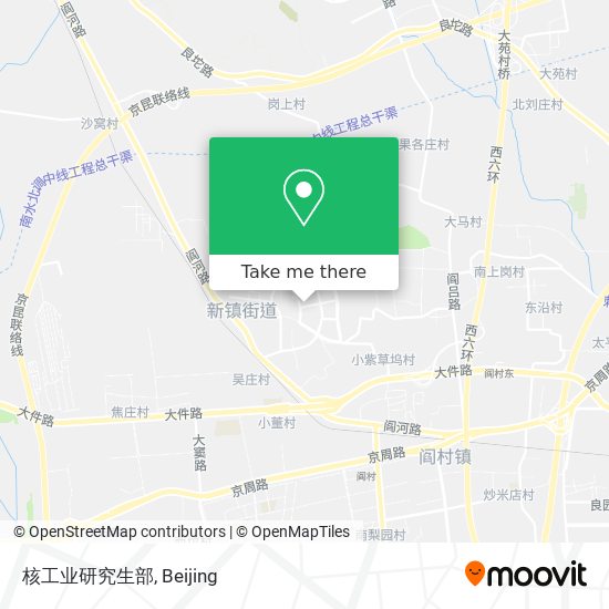 核工业研究生部 map