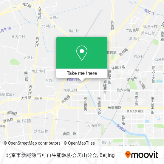 北京市新能源与可再生能源协会房山分会 map