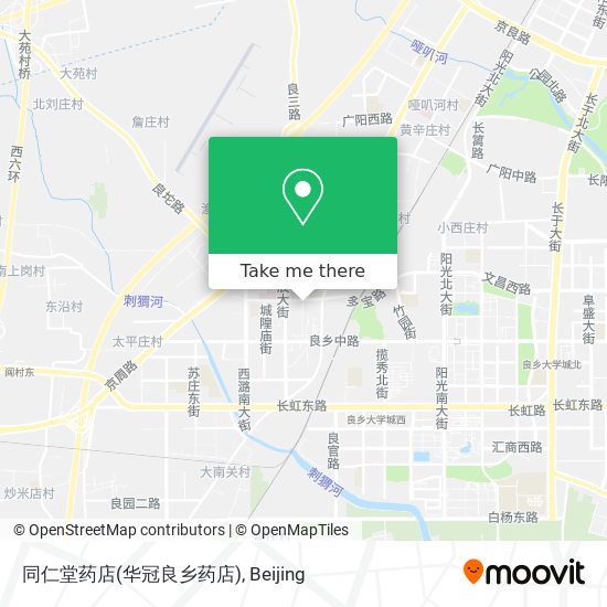 同仁堂药店(华冠良乡药店) map