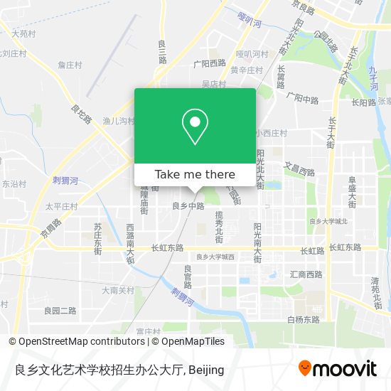 良乡文化艺术学校招生办公大厅 map