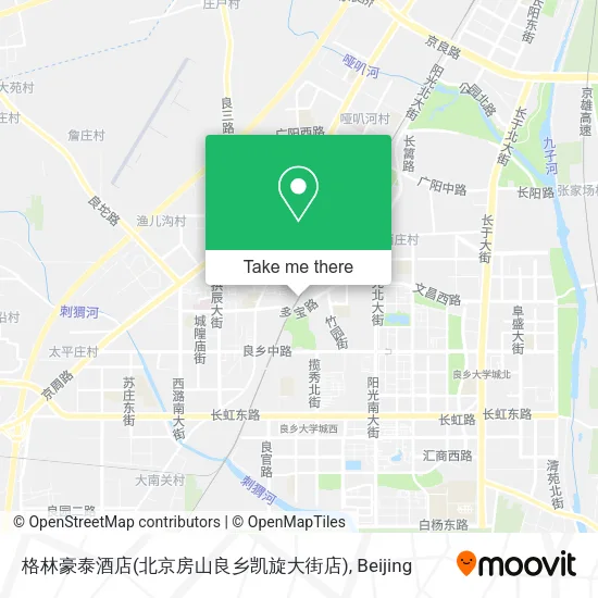 格林豪泰酒店(北京房山良乡凯旋大街店) map
