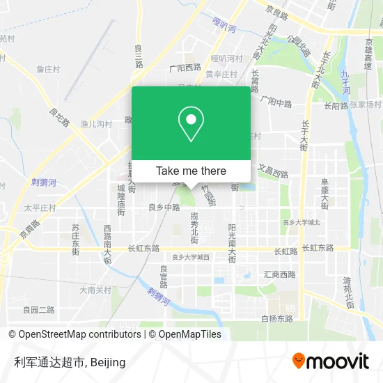 利军通达超市 map