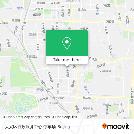 大兴区行政服务中心-停车场 map