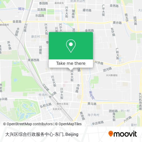 大兴区综合行政服务中心-东门 map