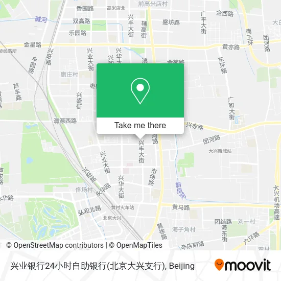 兴业银行24小时自助银行(北京大兴支行) map