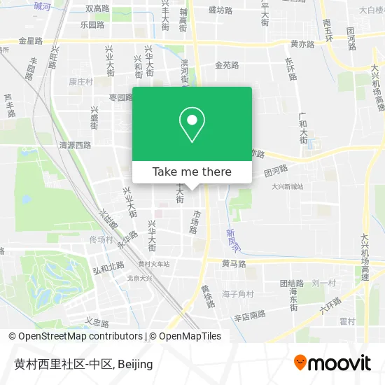 黄村西里社区-中区 map