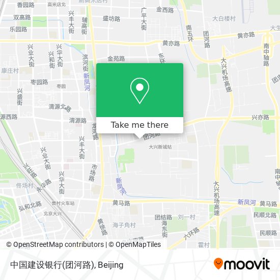 中国建设银行(团河路) map