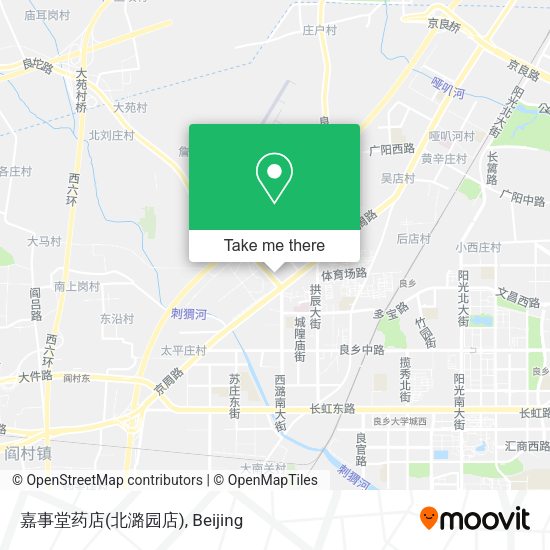 嘉事堂药店(北潞园店) map