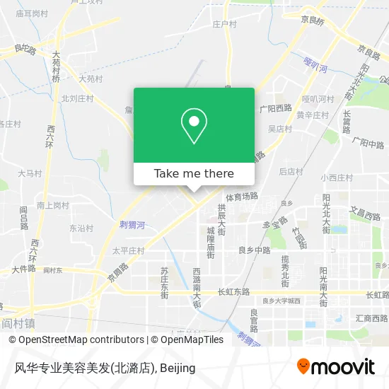 风华专业美容美发(北潞店) map