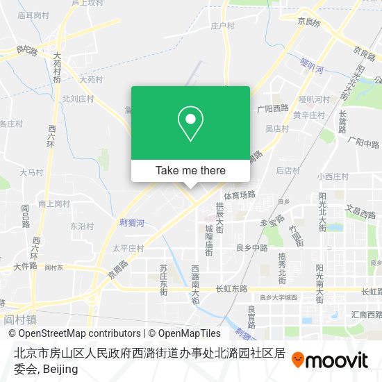 北京市房山区人民政府西潞街道办事处北潞园社区居委会 map