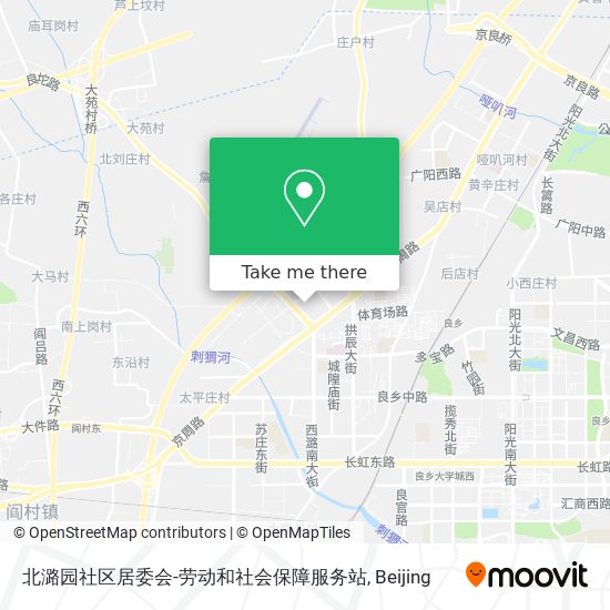 北潞园社区居委会-劳动和社会保障服务站 map