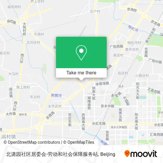 北潞园社区居委会-劳动和社会保障服务站 map