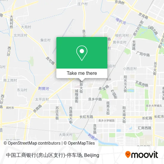 中国工商银行(房山区支行)-停车场 map