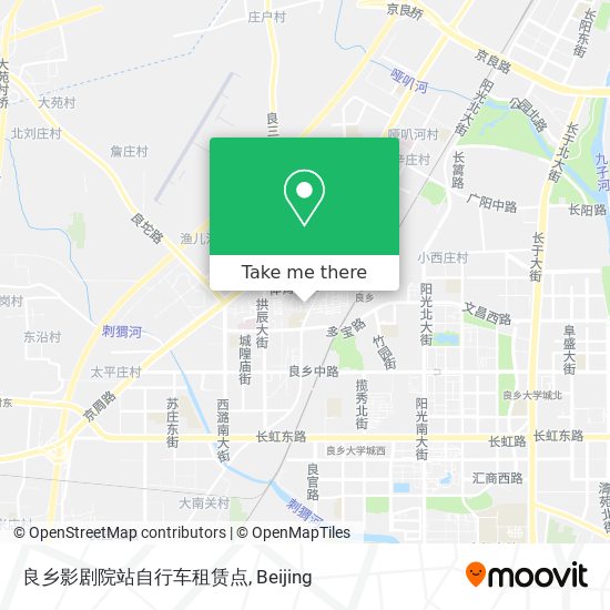 良乡影剧院站自行车租赁点 map