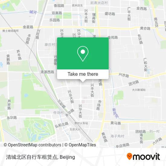 清城北区自行车租赁点 map