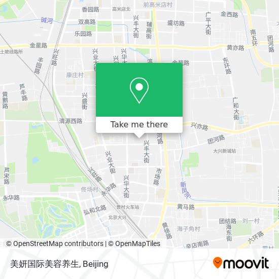 美妍国际美容养生 map