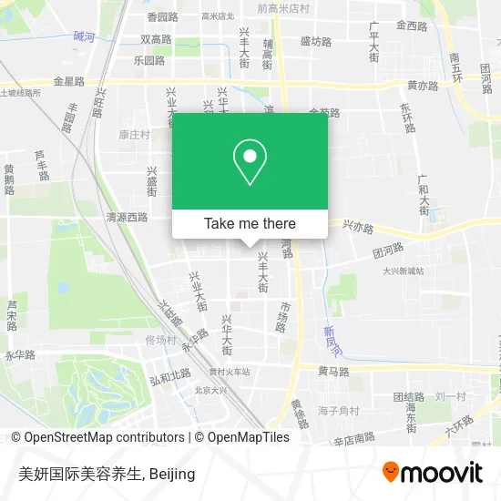 美妍国际美容养生 map