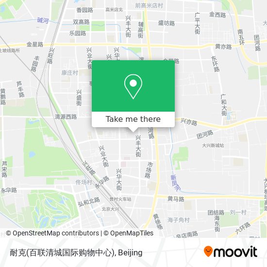 耐克(百联清城国际购物中心) map