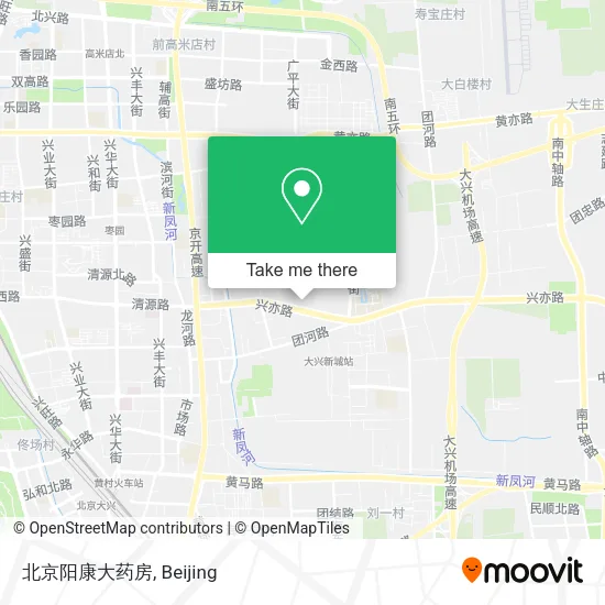 北京阳康大药房 map