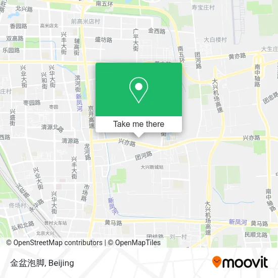 金盆泡脚 map