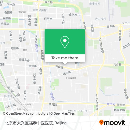 北京市大兴区福泰中医医院 map