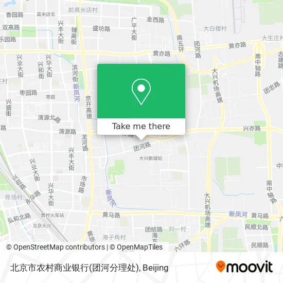 北京市农村商业银行(团河分理处) map
