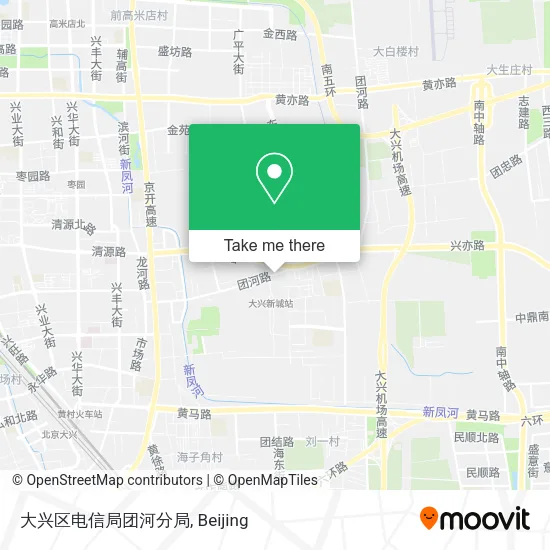 大兴区电信局团河分局 map