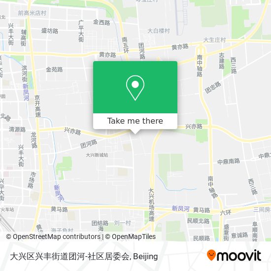 大兴区兴丰街道团河-社区居委会 map