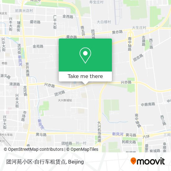 团河苑小区-自行车租赁点 map