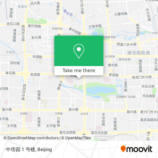 中塔园 1 号楼 map