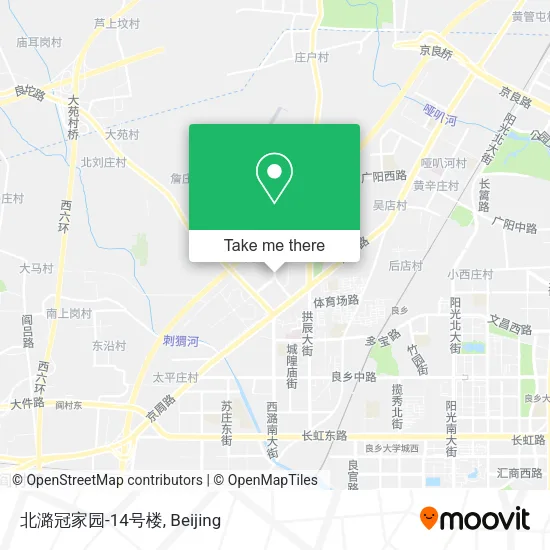 北潞冠家园-14号楼 map