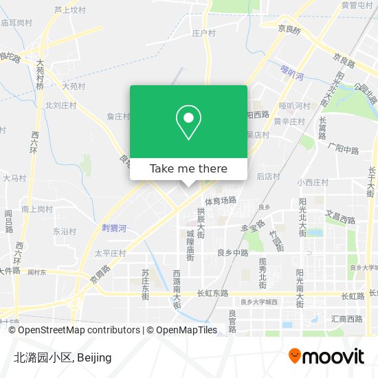 北潞园小区 map