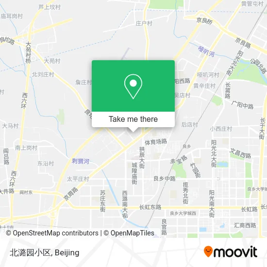 北潞园小区 map