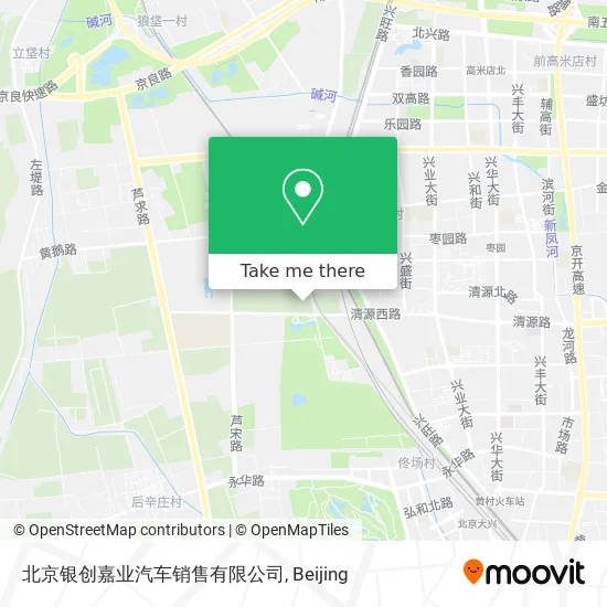 北京银创嘉业汽车销售有限公司 map